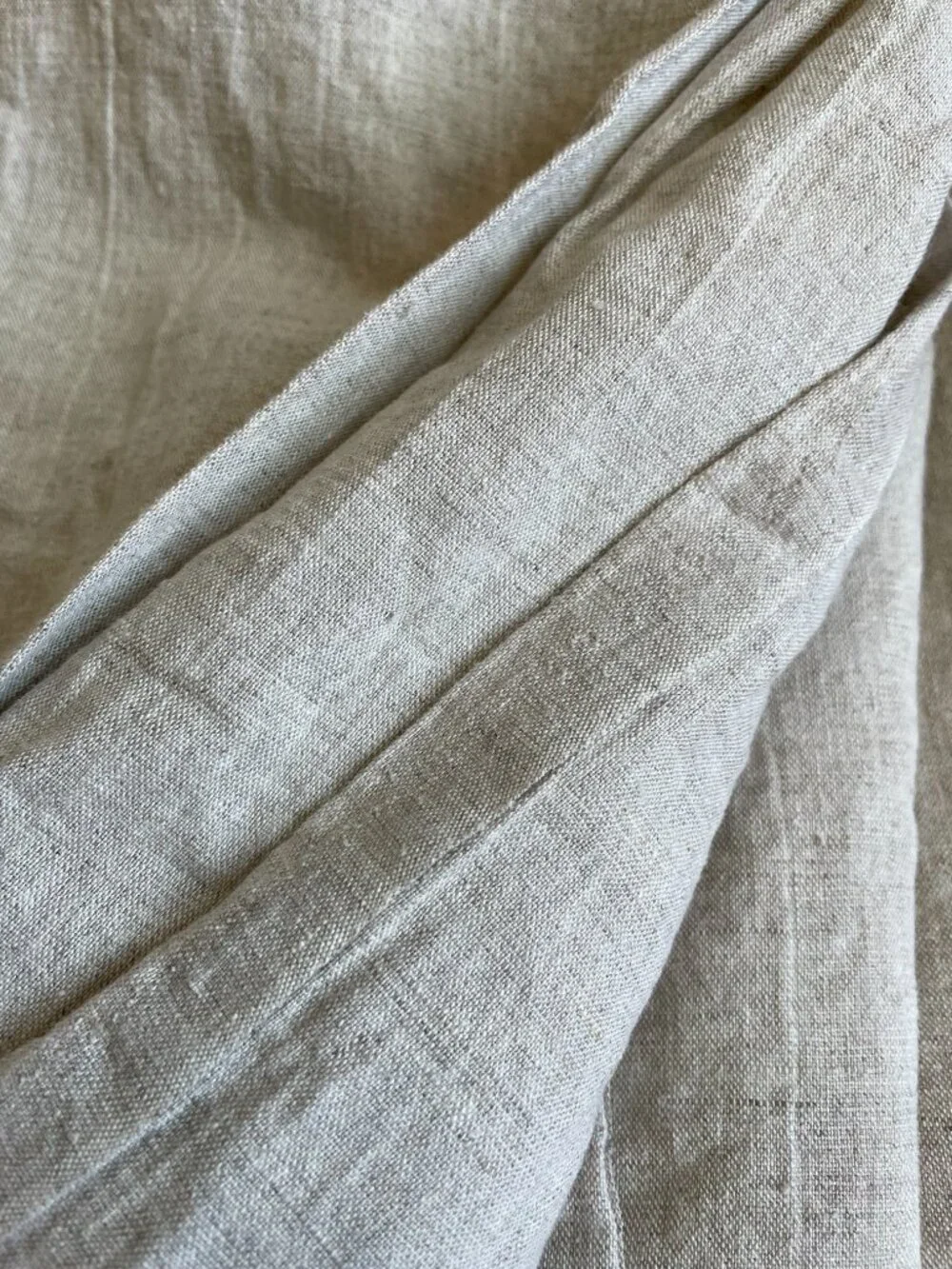 3y x 56”Linen Natural Undyed Tan Prewashed Fabric